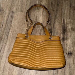 Rebecca Minkoff top handle shoulder leather quilt satchel bag